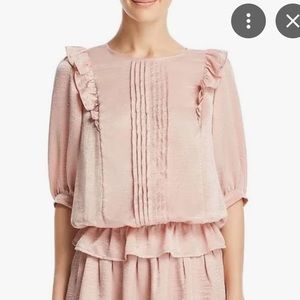 Beltaine Blush Ruffle Blouse S